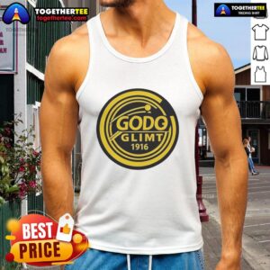 Top Godo Glimt 1916 Team Tank Top showcasing vintage sportswear with classic design and team logo for fans.