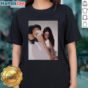 Timeless ladies' tee featuring Megan Fox in a stunning new photo on Instagram, showcasing her effortless style.