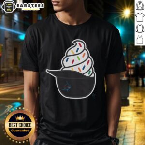 Official Miami Marlins Ice Cream T-Shirt featuring vibrant team colors and playful ice cream graphics.
