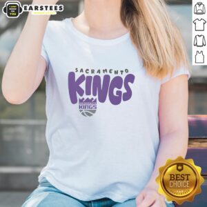 Awesome Sacramento Kings Bubble Ladies Tee featuring vibrant team colors and stylish design for female fans.