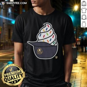 Awesome Milwaukee Brewers Ice Cream T-Shirt featuring a colorful design perfect for baseball fans and summer fun.