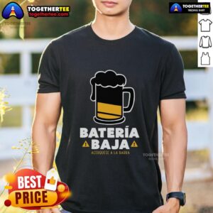 Official Bateria Baja Acerquese A La Barra T-Shirt featuring vibrant design and bold lettering for fans of the band.