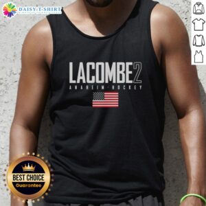 Good Jackson Lacombe Anaheim Ducks USA Flag Elite Tank Top showcasing team spirit and style for hockey fans.