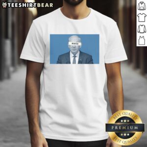 Official Benjamin Netanyahu Wanted T-Shirt featuring bold graphics and text, perfect for political statement and activism.