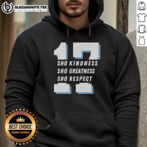 Good Shohei Ohtani hoodie showcasing kindness, greatness, and respect for the Los Angeles Dodgers, perfect for fans.