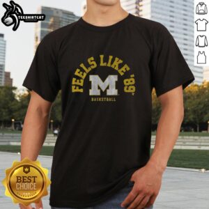 Premium Michigan Basketball '89 T-Shirt featuring iconic design and vibrant colors, perfect for fans and collectors.