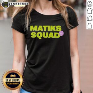 Good Matiks Squad Ladies Tee featuring a stylish design, perfect for casual outings and everyday wear.