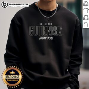 Top Guillermo Gutierrez Zuffa Boxing Elite Sweatshirt featuring a stylish design for boxing fans and athletes.