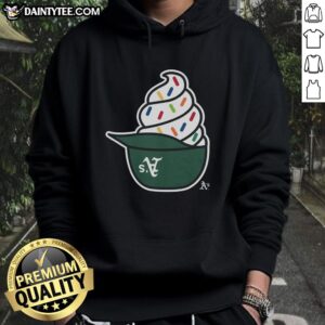 Nice Athletics baseball ice cream hoodie featuring a stylish design, perfect for sports enthusiasts and casual wear.