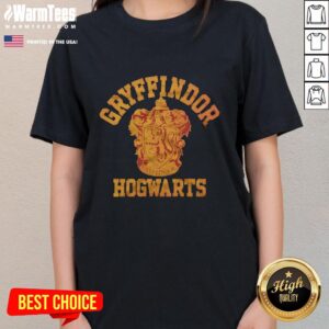 Good Gryffindor Crest ladies tee featuring the iconic Gryffindor emblem on a stylish shirt for fans of Harry Potter.
