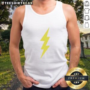Premium The IT Crowd Roy Trenneman Lightning Bolt Tank Top featuring a bold lightning bolt design on a stylish tank.