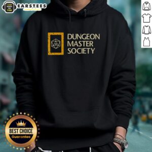 Nice Dungeon Master Society Hoodie featuring a stylish design for tabletop gaming enthusiasts and D&D lovers.