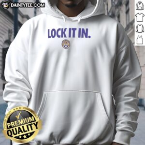 Awesome LSU Tigers 2026 Lock It In Hoodie featuring bold team colors and logo, perfect for fans and game day wear.