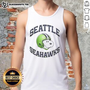 Good Seattle Seahawks Snoopy Freedom 2026 Logo Tank Top featuring vibrant graphics and a sporty design for fans.