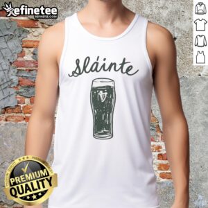 Alt Text: Good St. Patrick's Day Slinte tank top featuring festive green design, perfect for celebrating Irish culture.