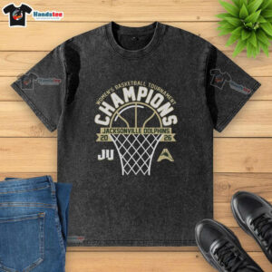 Nice Ju Dolphins Blue 84 Unisex 2026 Asun Women's Basketball Tournament Champions T-Shirt - Image 6