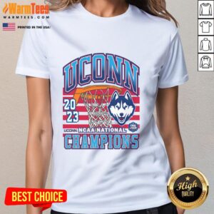 Hot Connecticut Huskies UConn past champs ladies tee showcasing team pride and tournament victory spirit.