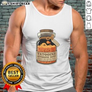 Original Tatooine Authentic Sand Tank Top featuring a unique desert design, perfect for Star Wars fans and summer wear.