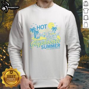 Funny hot glyphosate summer sweatshirt featuring a humorous design perfect for casual outdoor wear.