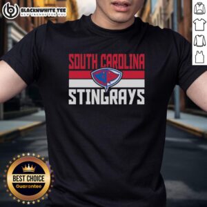 Stylish South Carolina Stingrays logo T-shirt featuring vibrant colors and team branding perfect for fans.