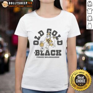 Vintage ladies tee featuring the Top Purdue Boilermakers logo for homefield basketball, perfect for fans and casual wear.