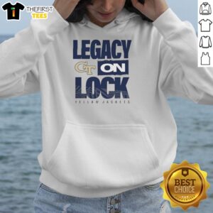 Awesome Georgia Tech Yellow Jackets NCAA 2026 Legacy On Lock On Hoodie showcasing team colors and logo.