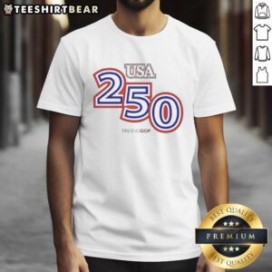 Alt Text: Awesome USA 250 Frenogop T-Shirt featuring bold graphics and a comfortable fit for casual wear.