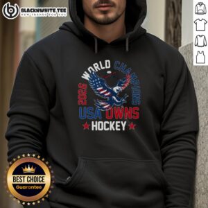Awesome 2026 World Champions USA Owns Hockey Hoodie featuring bold graphics and a stylish design for fans.