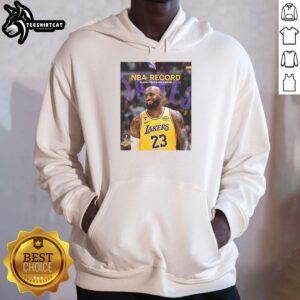 Premium King James hoodie featuring LeBron James with 15,838 field goals, celebrating NBA history.