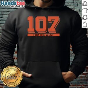 Official 107 for the West NY Baseball Hoodie in navy blue, featuring a stylish logo and comfortable fit for fans.