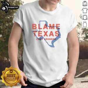 Nice Blame Texas Cody Johnson T-Shirt featuring a stylish design perfect for country music fans and casual wear.