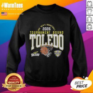 Premium Toledo Rockets men's basketball sweatshirt for MAC 2026 tournament, showcasing team spirit and style.
