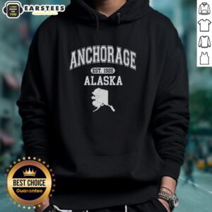 Awesome Anchorage Alaska Est. 1920 varsity hoodie featuring a stylish design and cozy fit for fans of Anchorage.