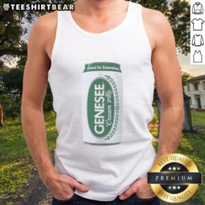 Pretty Genesee Cream Ale beer tank top featuring a stylish design perfect for beer enthusiasts and summer outings.