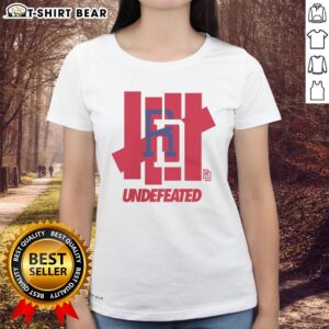 Top Dominican Republic Baseball Undefeated Ladies Tee featuring vibrant colors and stylish design for fans.