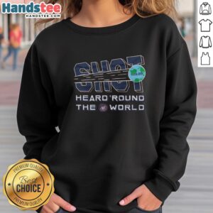 Hot US Soccer Shot Heard Round The World 11.19.89 Sweatshirt featuring iconic soccer graphics and vibrant colors.