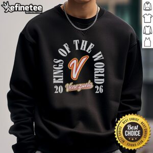 Original Venezuela Team 2026 World Baseball Classic Champions sweatshirt featuring bold graphics and vibrant colors.