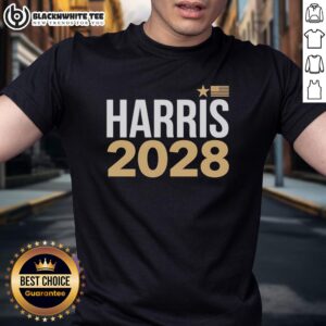 Hot Kamala Harris 2028 T-Shirt featuring a bold design, perfect for supporters of her 2028 presidential campaign.