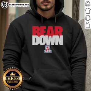 Official Arizona Wildcats NCAA Bear Down Hoodie in navy blue, featuring logo and comfortable design for fans.