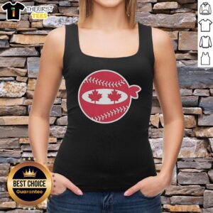 Premium Pitching Ninja Canada baseball tank top featuring a stylish design for athletes and fans of the sport.