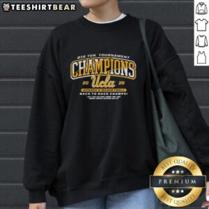 UCLA Bruins Women's Basketball 2026 Big Ten Tournament Champions sweatshirt in vibrant colors, perfect for fans.