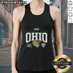 Ohio Bobcats men's basketball tank top for the 2026 MAC Tournament, perfect for fans and supporters of the team.