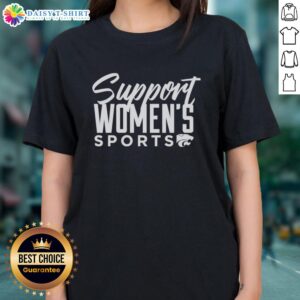 Nice K-State Wildcats Support Women's Sports Ladies Tee showcasing team pride and style for female fans.
