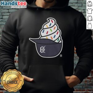 Awesome Detroit Tigers ice cream hoodie featuring vibrant team colors and a stylish design, perfect for fans.