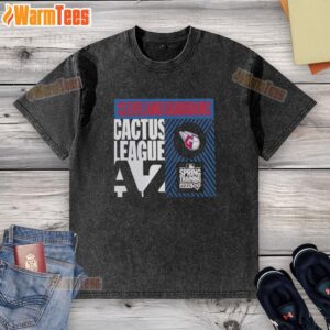 2026 Cleveland Guardians Cactus League Spring Training washed t-shirt showcasing team logo and vibrant colors.