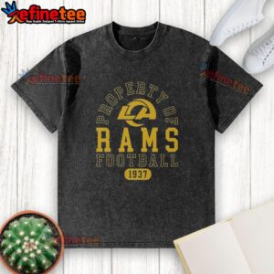 Premium Los Angeles Rams Football Property 1937 Washed T-Shirt featuring vintage design and team colors.