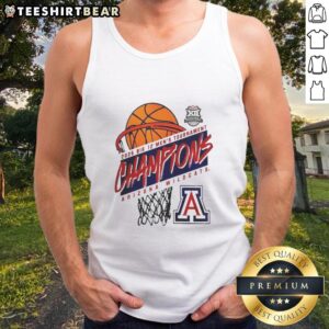 Nice Arizona Wildcats Big 12 Men's Basketball Conference Tournament Champions 2026 logo tank top for fans and athletes.