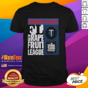 Premium Minnesota Twins Grapefruit League Spring Training 2026 T-Shirt featuring team logo and vibrant design.