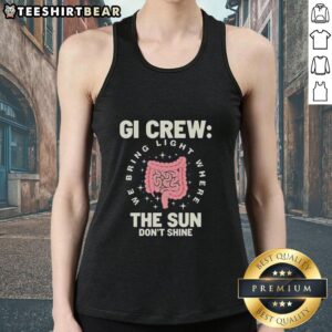 Pretty Gi Crew Gastroenterology Endos tank top featuring a stylish design for medical professionals and enthusiasts.