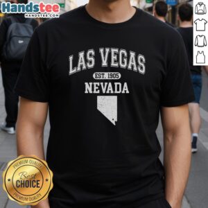 Official Las Vegas Nevada Est 1905 Varsity T-Shirt featuring a vintage design and vibrant colors, perfect for city pride.
